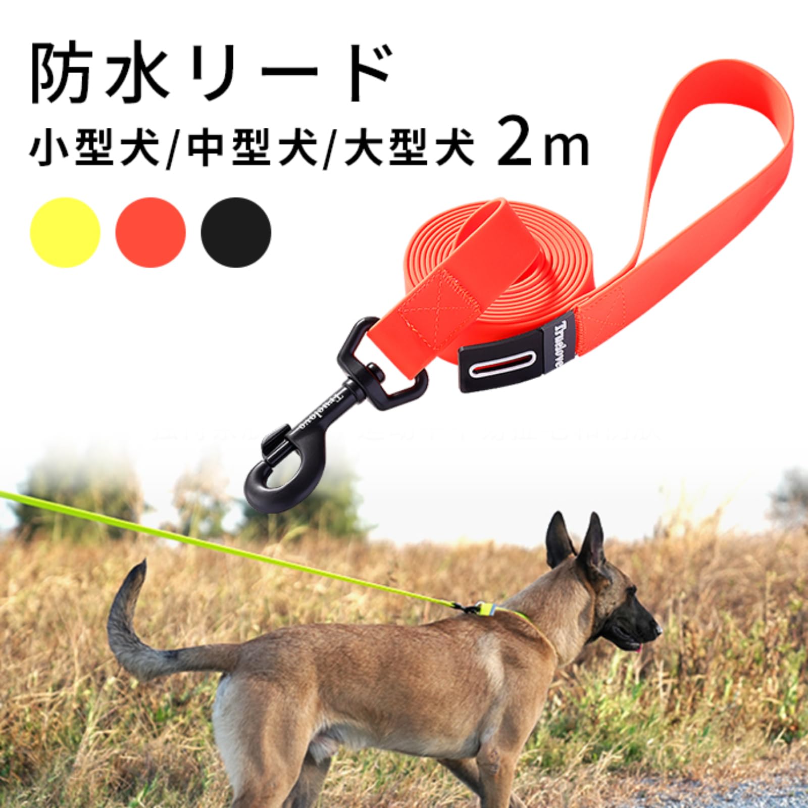 新品未使用正規品　WILDERDOG 防水リード&首輪　中〜大型犬　人気カラー！ Amazon | [FRENCH FRENCH] 防水リード 犬 ウォータープルーフリード 犬